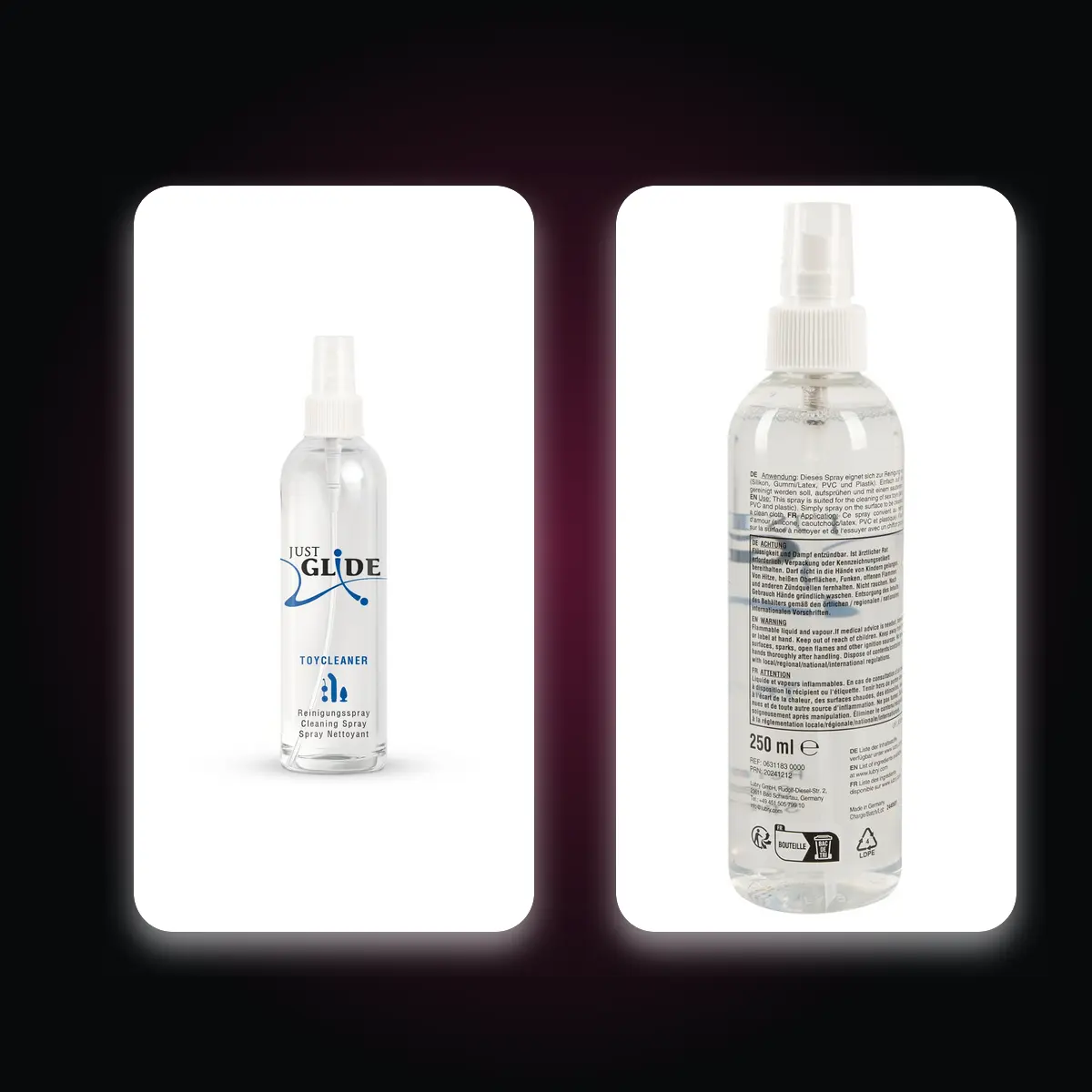 Just Glide Cleaner | Limpiador para productos íntimos 250 ml - Imagen 5