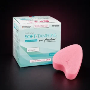 Soft Tampons Normal, caja de tres tampones suaves sin hilo.