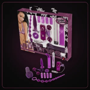 Surprise Surprise, set íntimo morado de 12 piezas